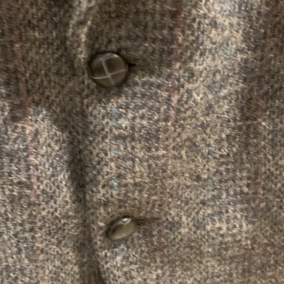 Harris Tweed 100% Wool Tweed Herringbone Grey Men’s Blazer Size 41 - Picture 8 of 16